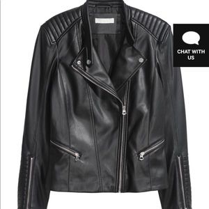 Faux Leather Moto Jacket
